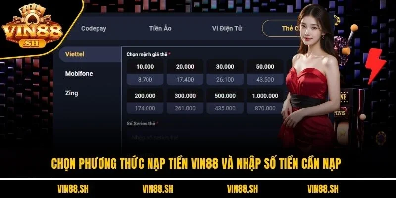 nạp tiền VIN88